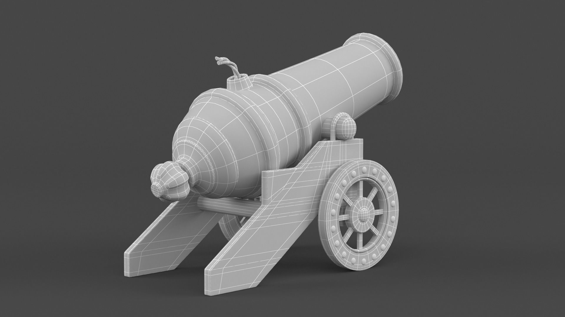 Circus Cannon 3D model_8