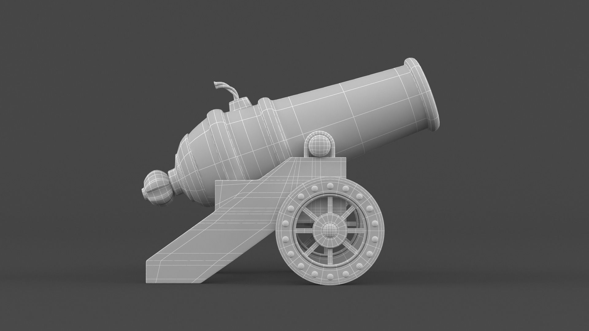 Circus Cannon 3D model_7