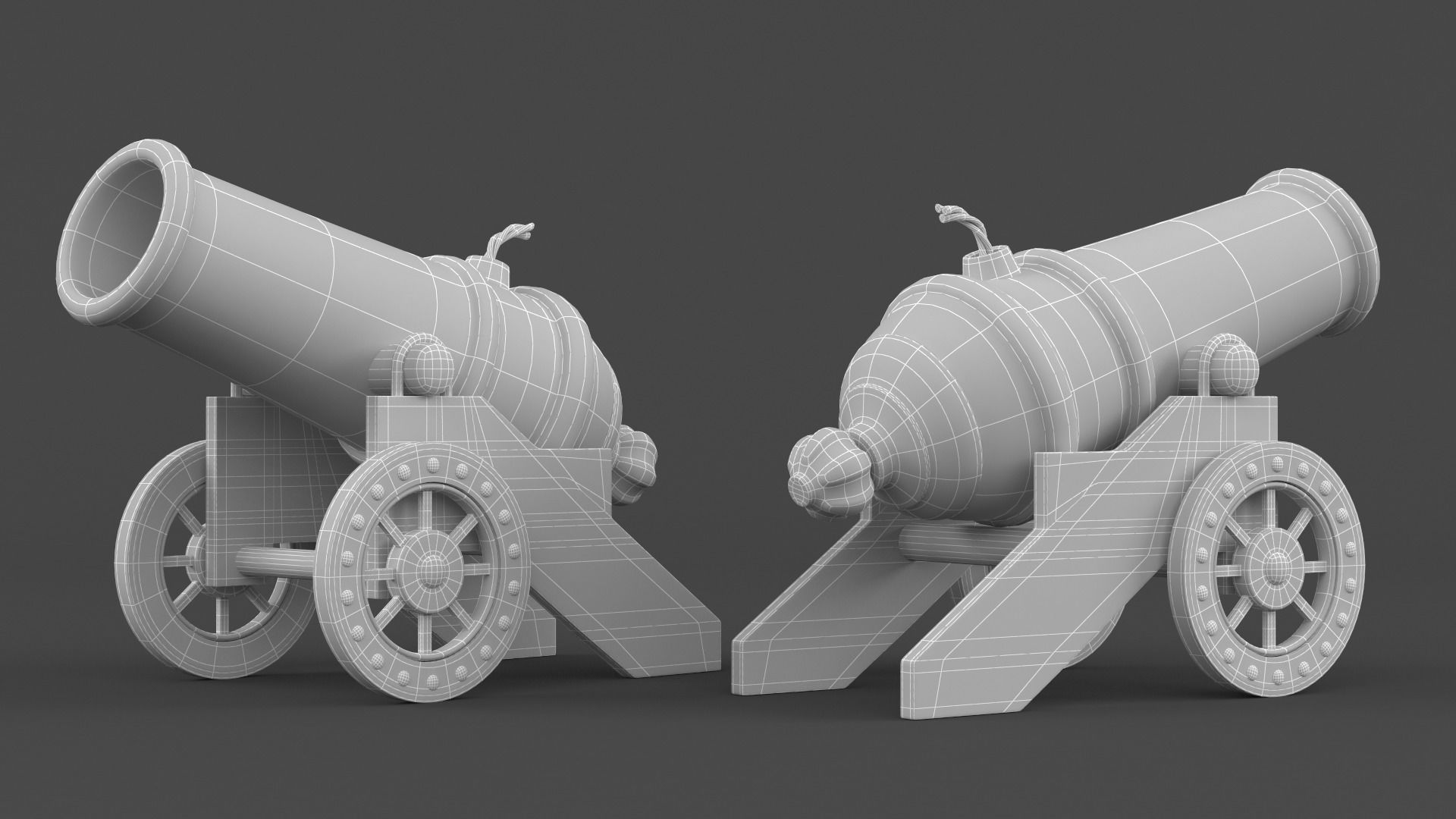Circus Cannon 3D model_5