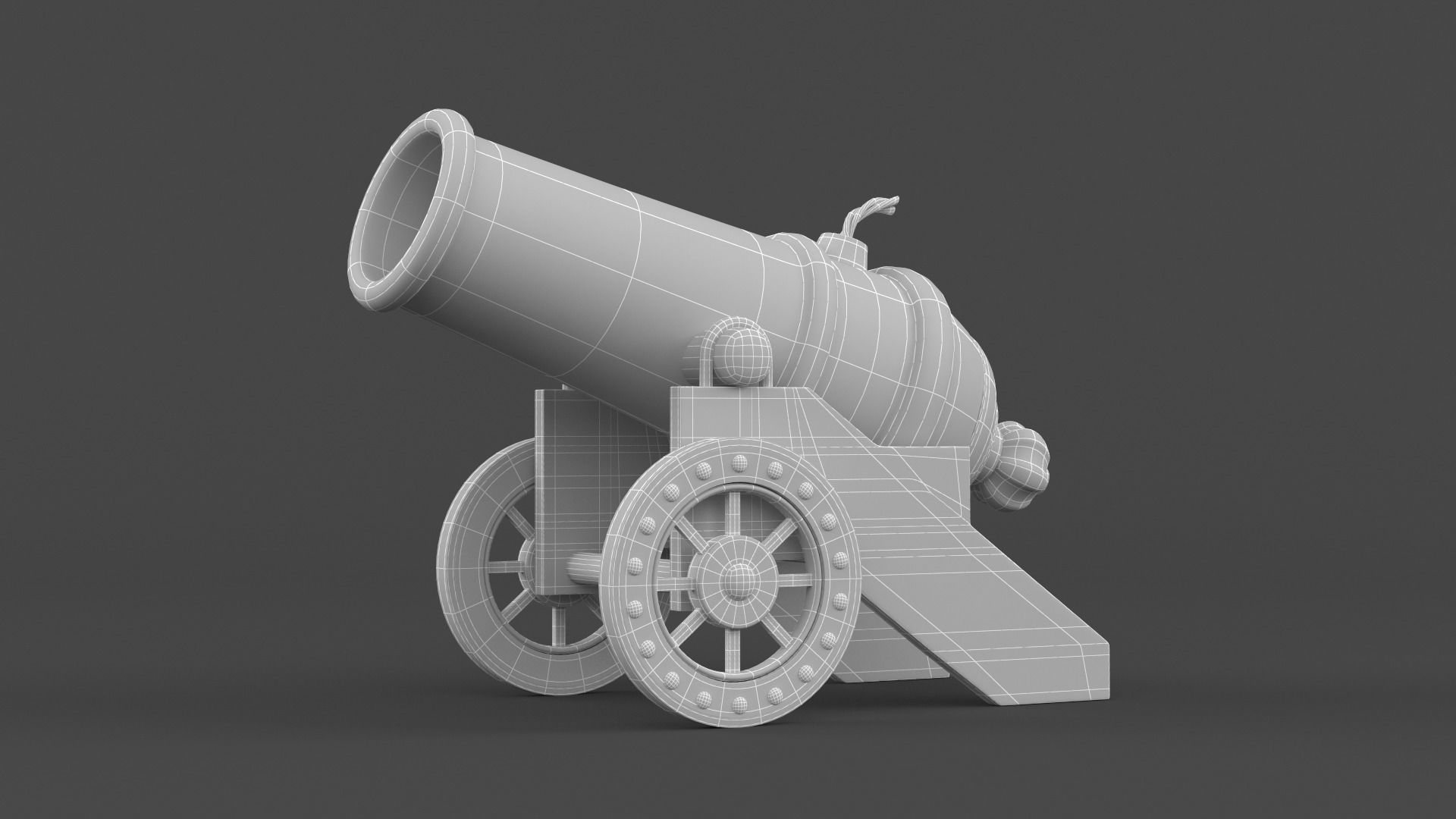 Circus Cannon 3D model_6