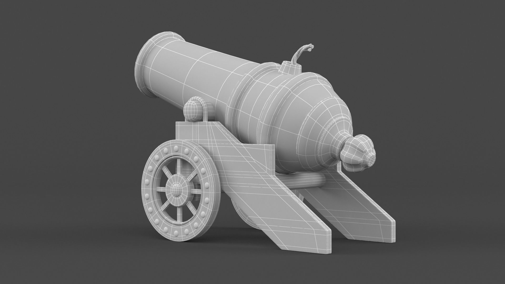Circus Cannon 3D model_9