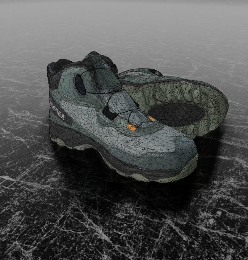 UNIKHAN WORK BOOTS 3D - LIGHT GREEN Low-poly 3D model_13