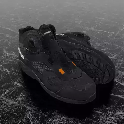 UNIKHAN WORK BOOTS 3D - BLACK Low-poly 3D model