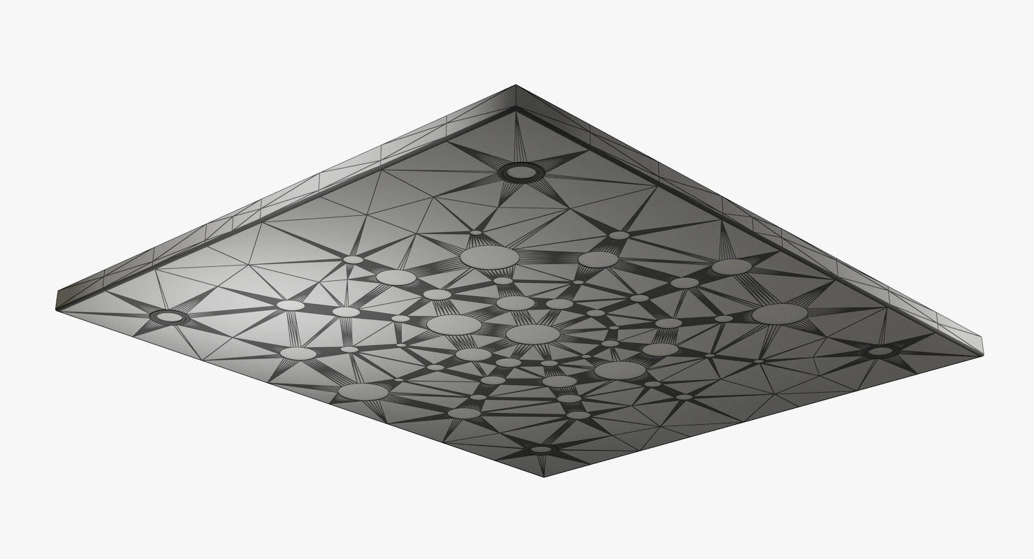 Stainless steel plate Free 3D model_4