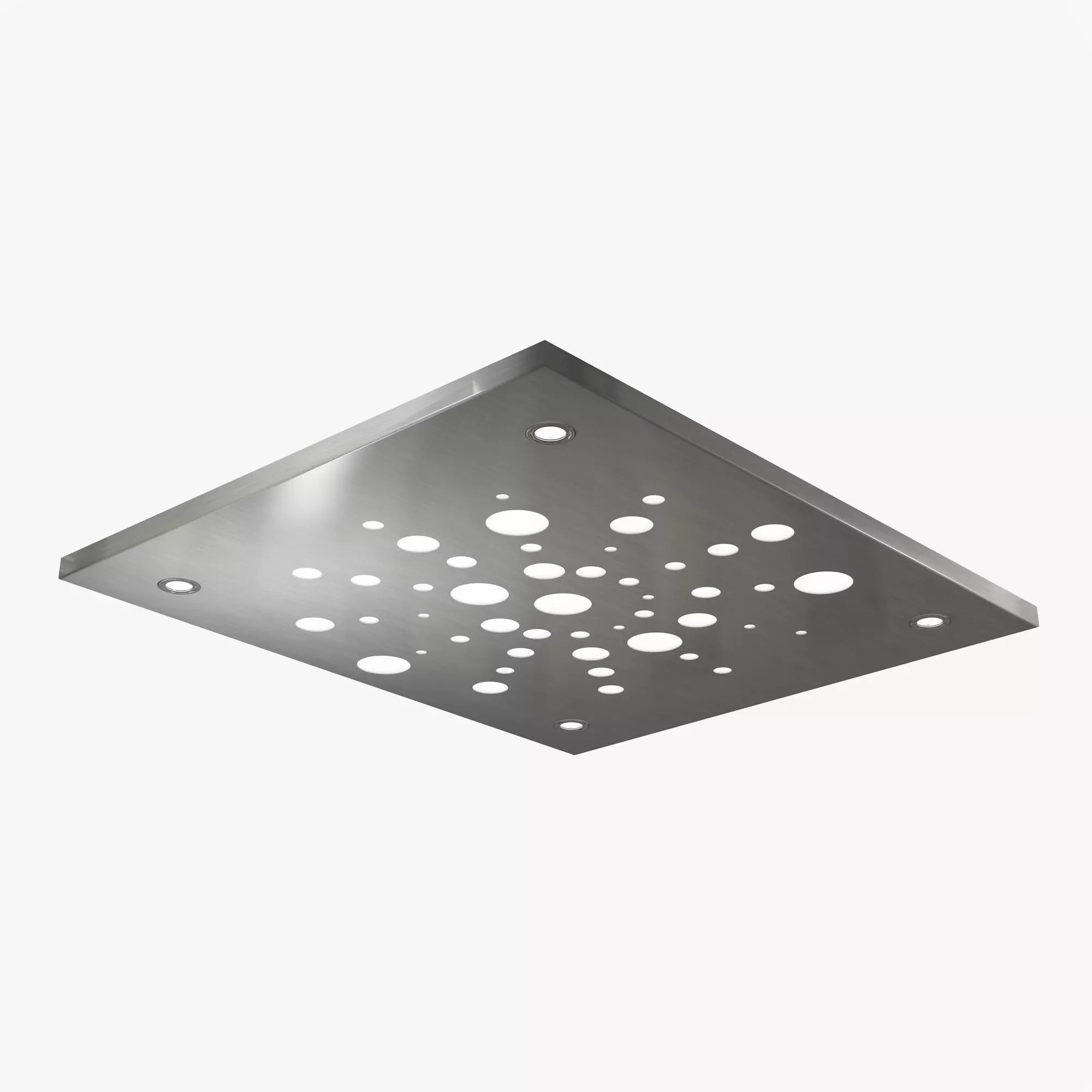 Stainless steel plate Free 3D model_0