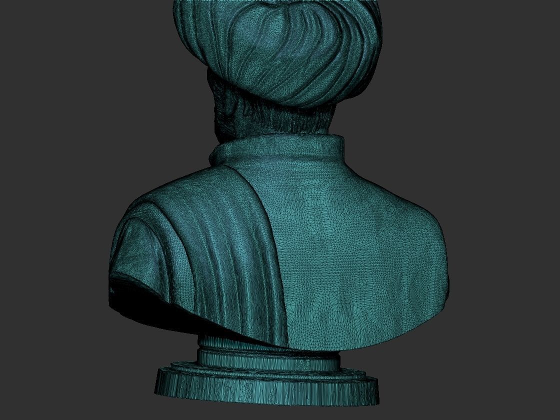 Jyotiba Phule  Savitribai Phule Bust 3D print model_17
