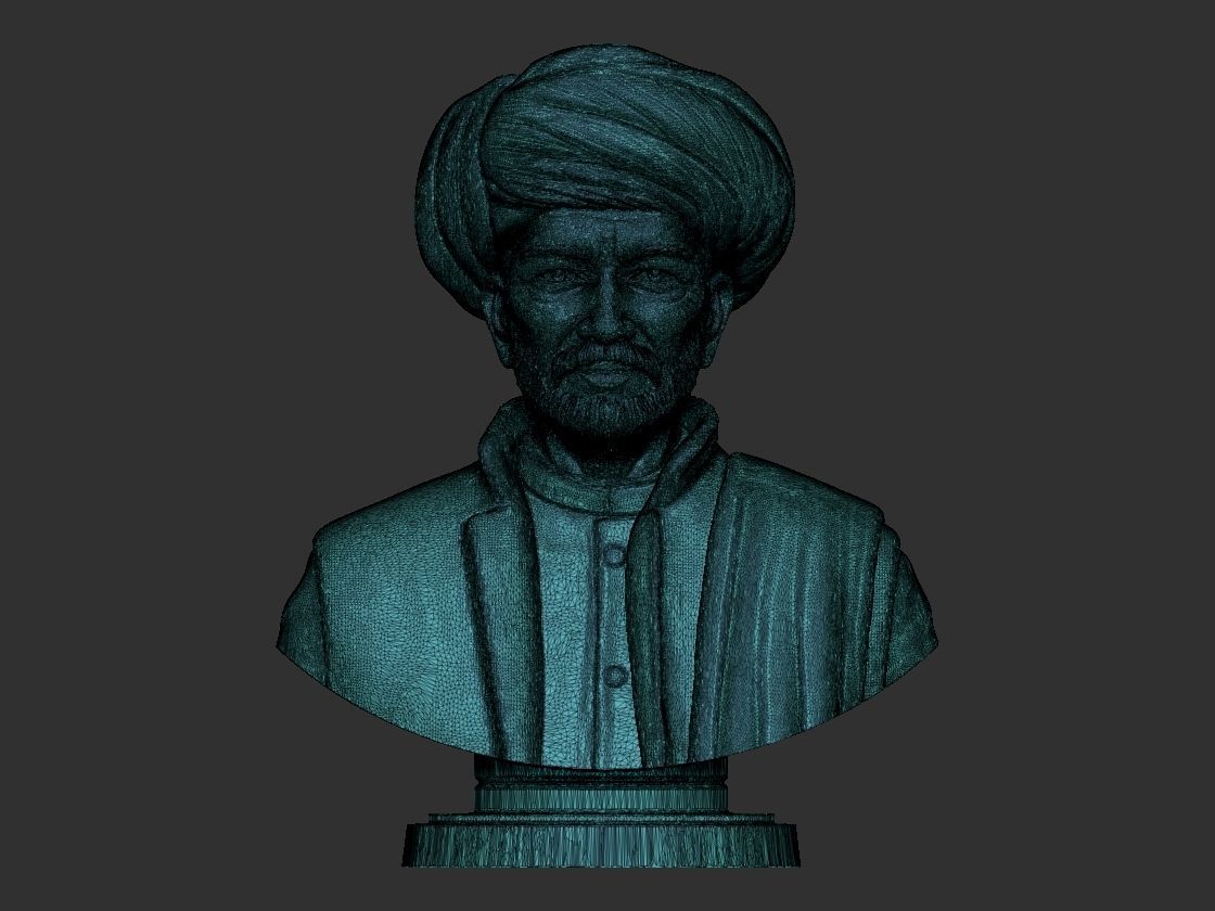 Jyotiba Phule  Savitribai Phule Bust 3D print model_14