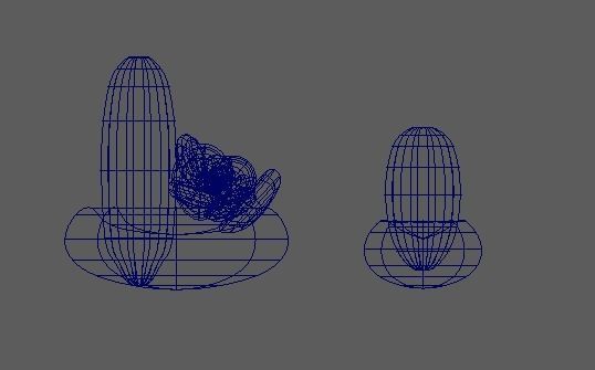 Two cute low polygon cactuses Low-poly 3D model_4