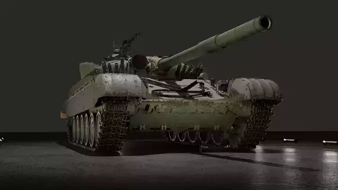 T72M tank Free 3D model