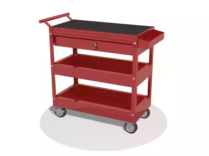 Tool trolley cabinet on wheels