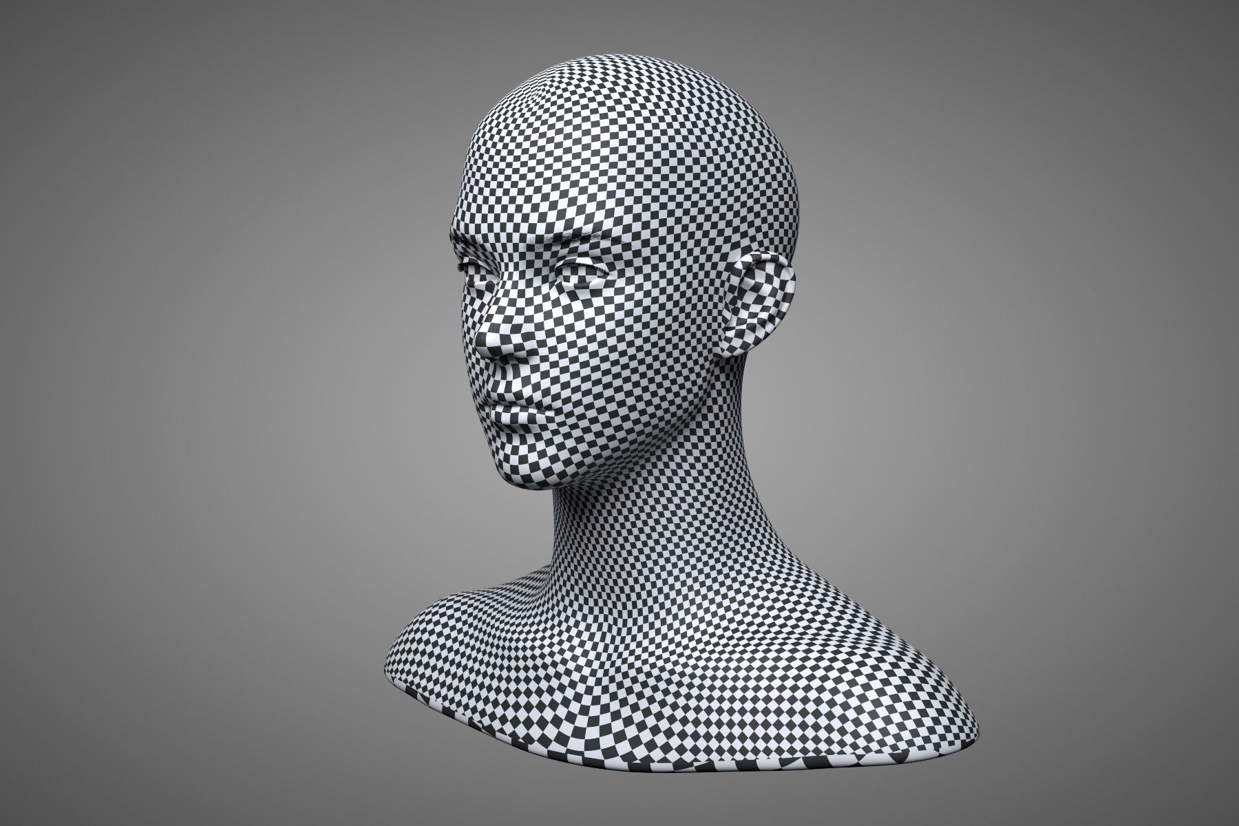 Young Male Head 3D model_21