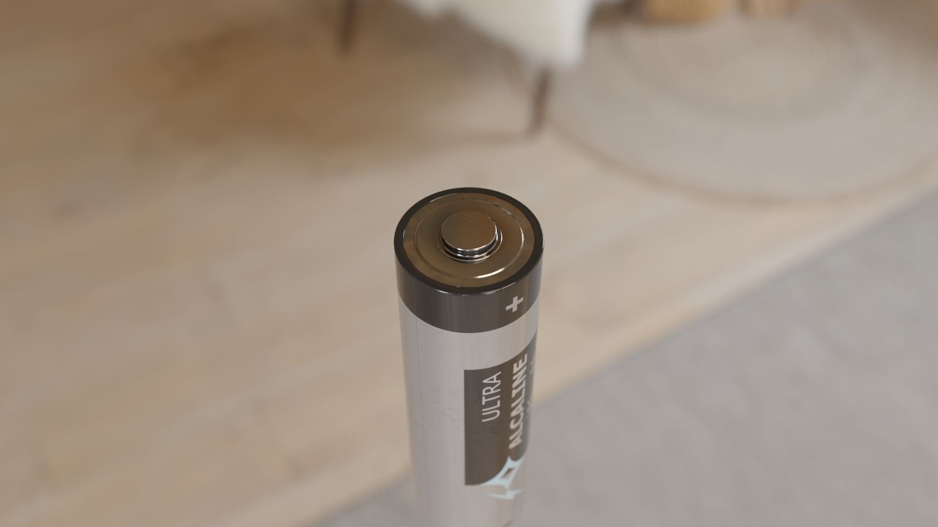 AA Battery Free 3D model_5