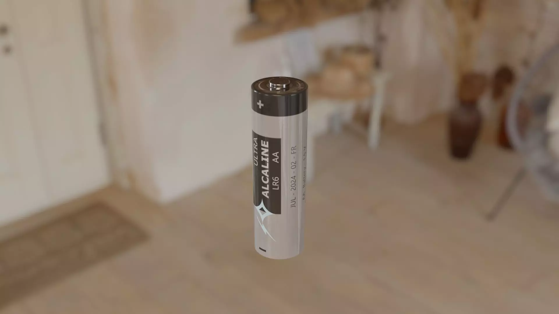 AA Battery Free 3D model_0