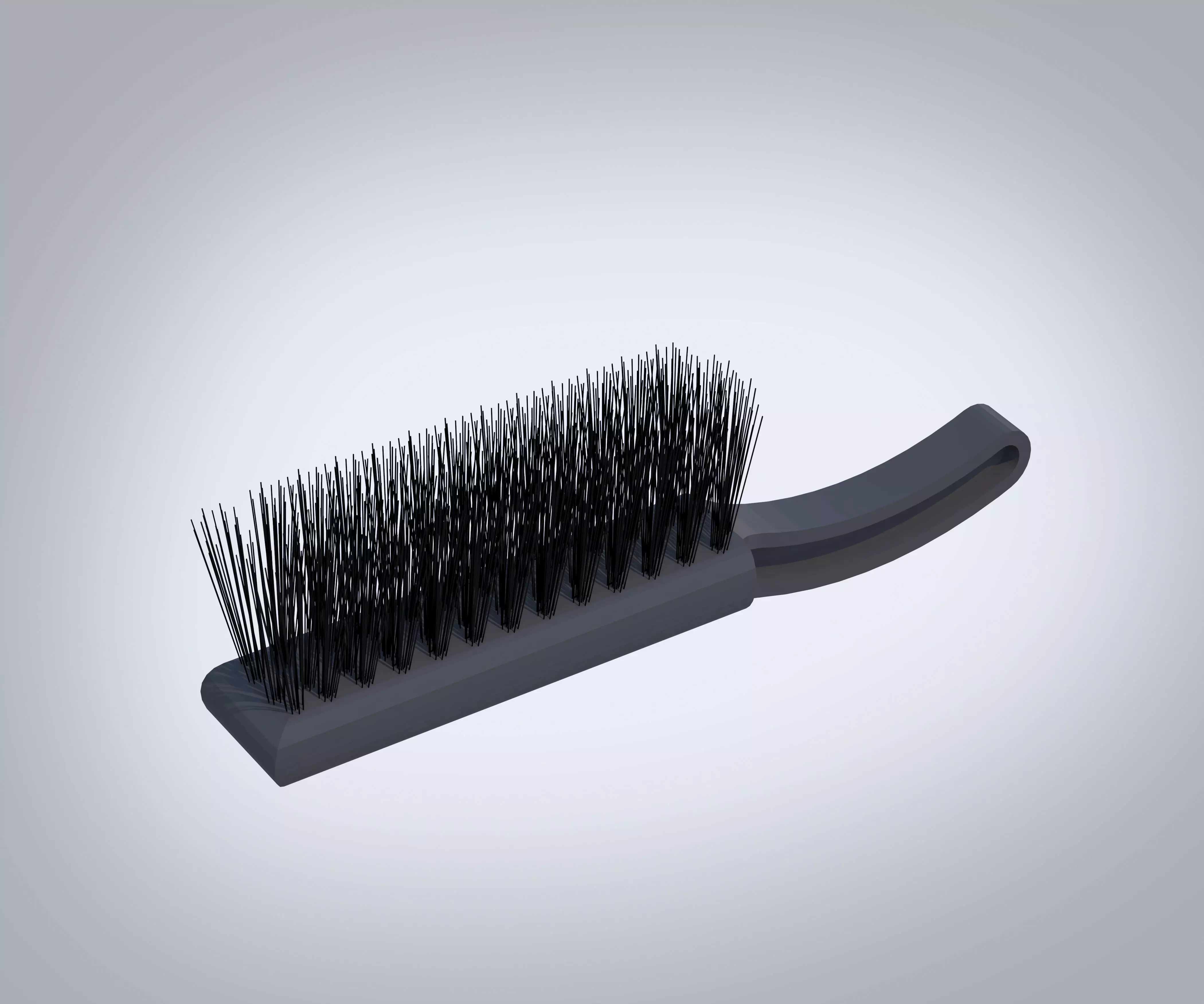 Hand Brush Low-poly 3D model_0