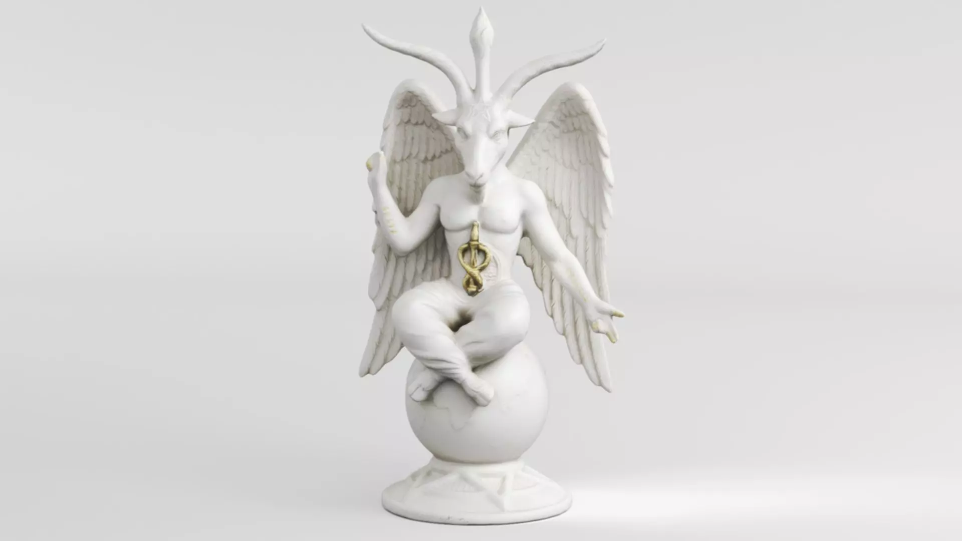 Nemesis Now B5260S0 Dark Lord 26cm White Baphomet Figurine 3D print model