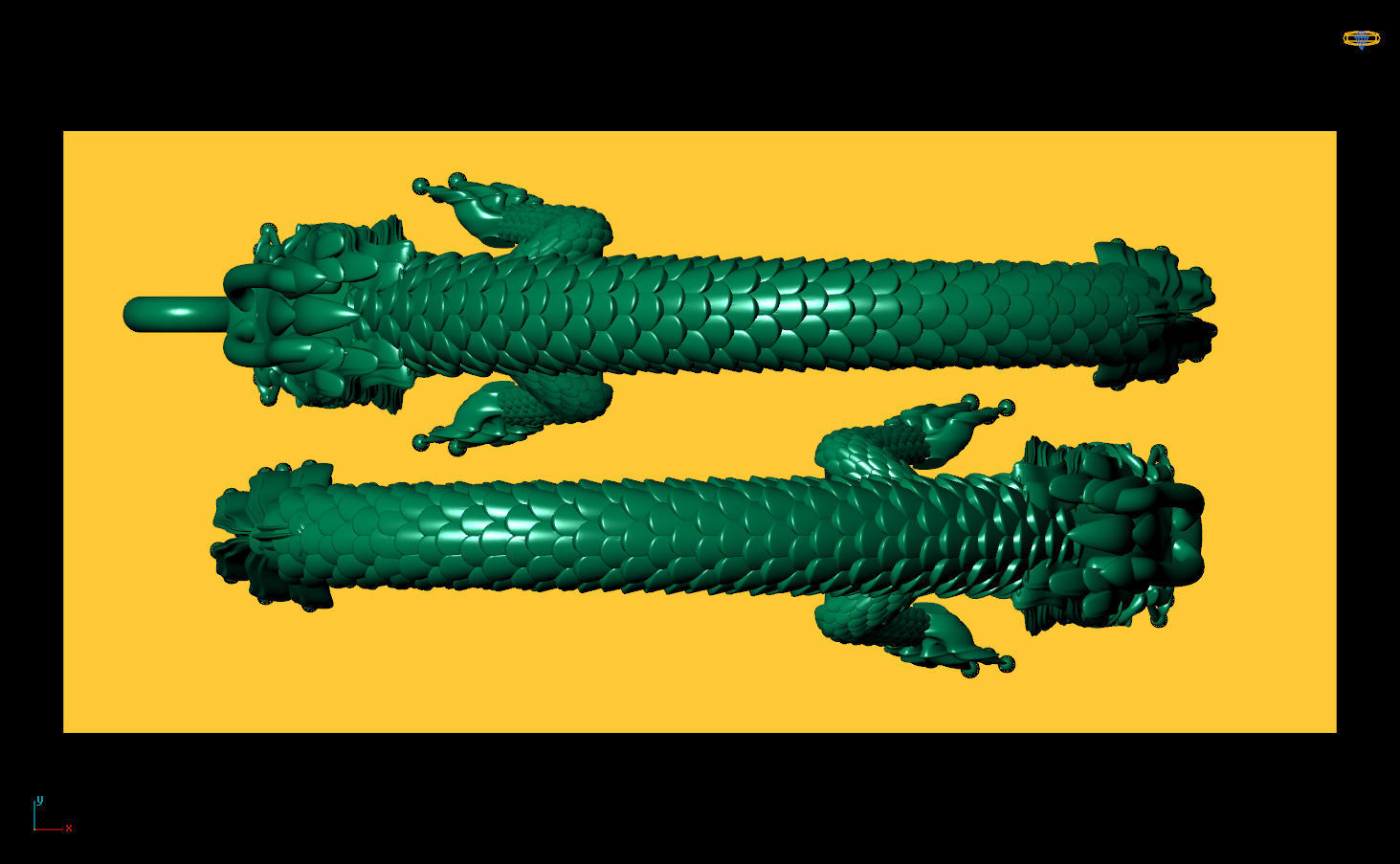 Dragon Pendant 3D print model_12