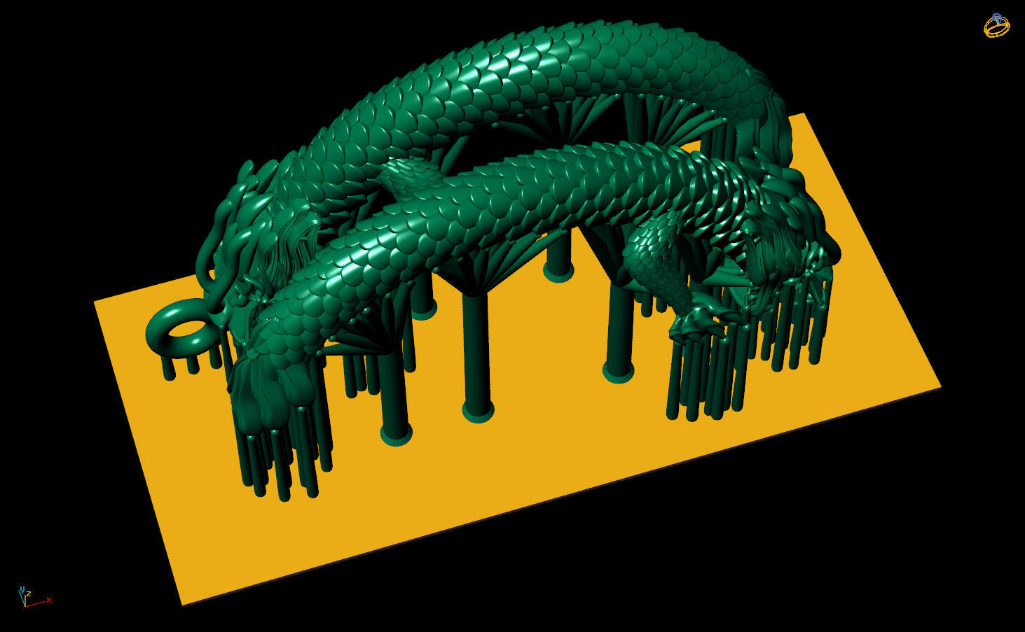 Dragon Pendant 3D print model_10