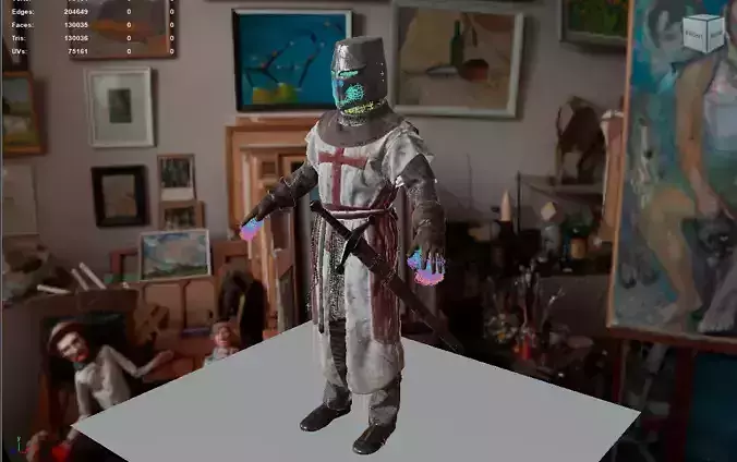 Metahuman Medieval Knight in Full Armor