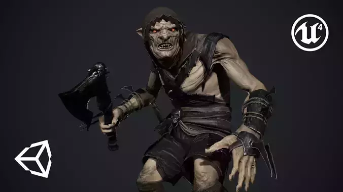 Goblin 3 Low-poly 3D model