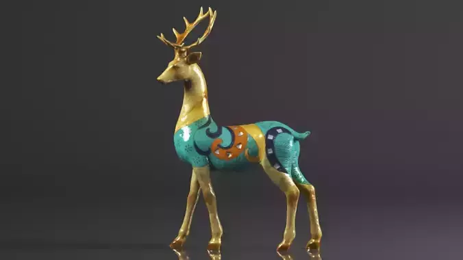 SUGUTEE Good Luck Deer Decor 3D print model