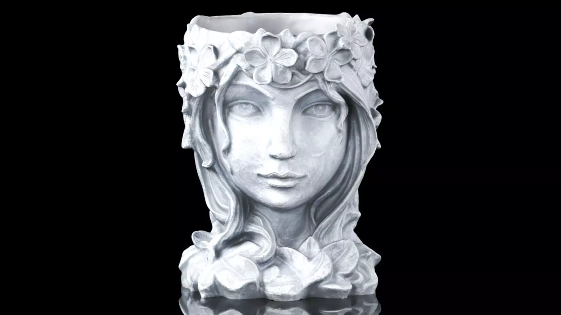 YARNOW Head Face Planter Cute Human Head 3D print model_0