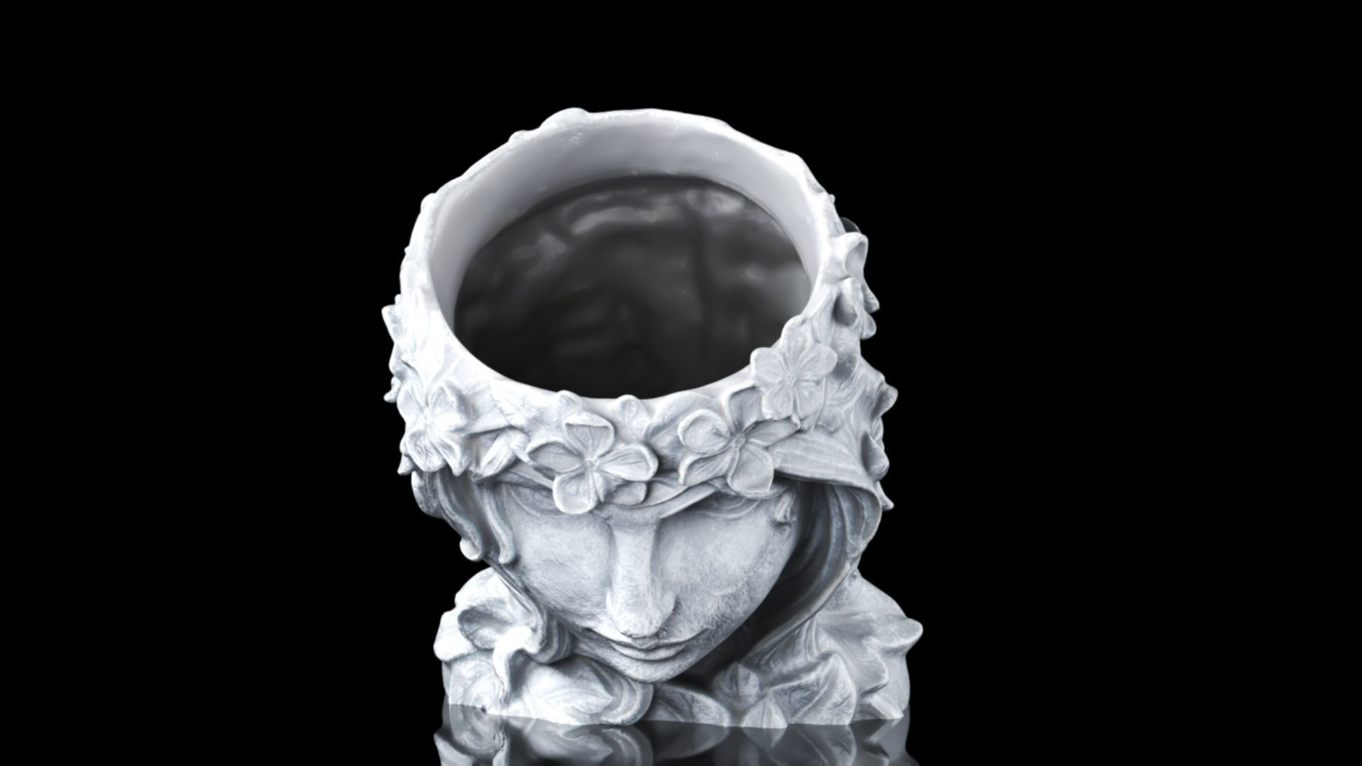 YARNOW Head Face Planter Cute Human Head 3D print model_10