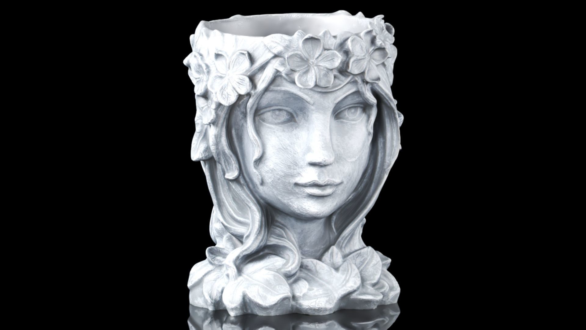 YARNOW Head Face Planter Cute Human Head 3D print model_3