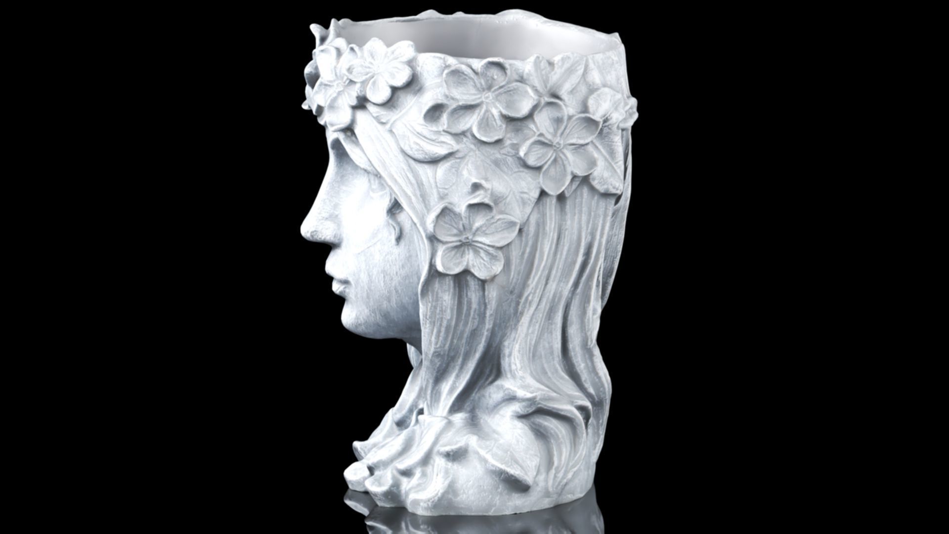 YARNOW Head Face Planter Cute Human Head 3D print model_7