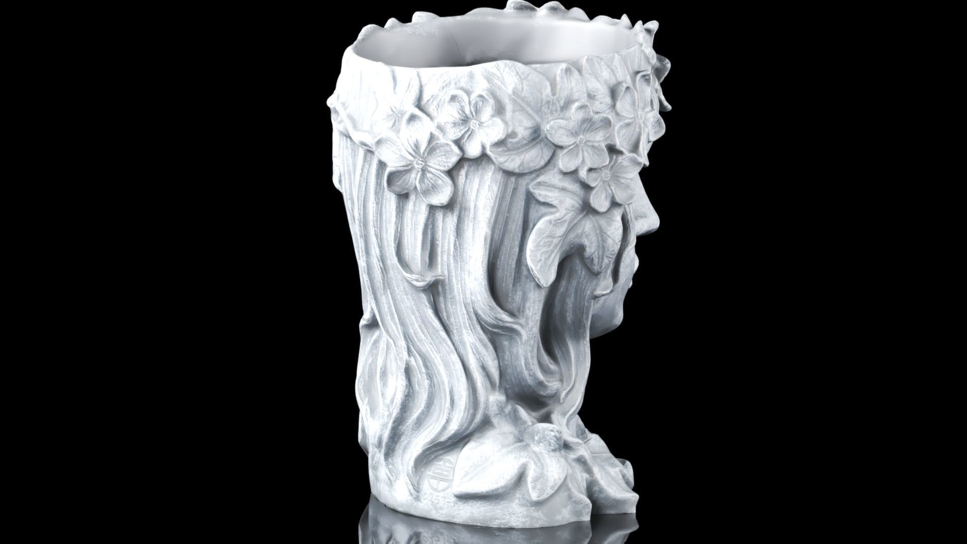 YARNOW Head Face Planter Cute Human Head 3D print model_4