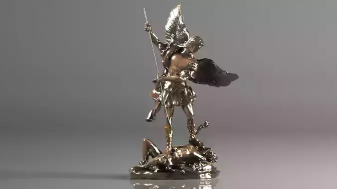 Pacific Giftware Saint Michael Archangel Statue 3D print model
