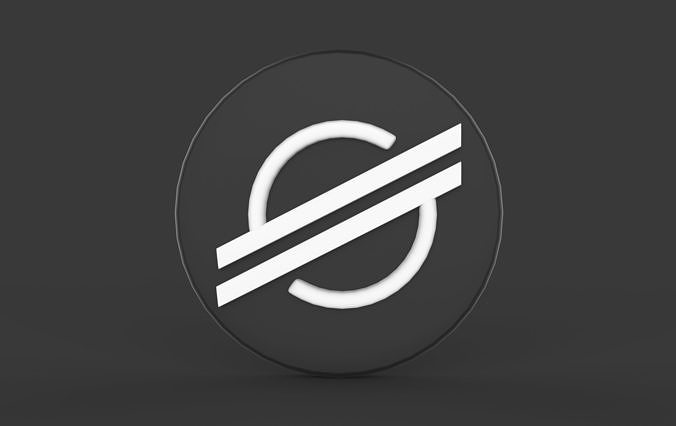 Stellar coin Logo 3D model