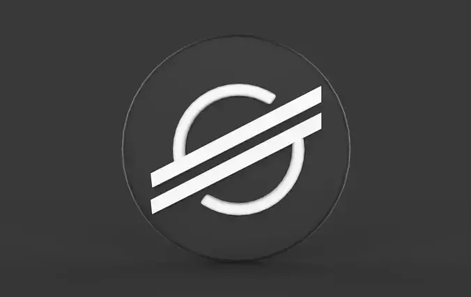 Stellar coin Logo 3D model