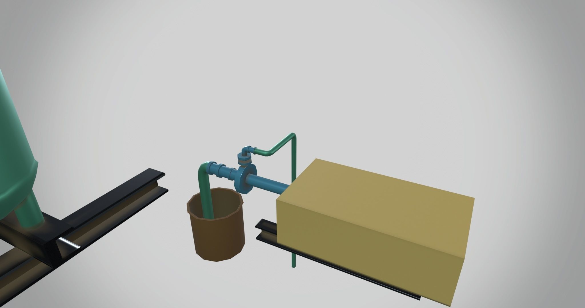 Cooling Water Filter Low-poly 3D model_6
