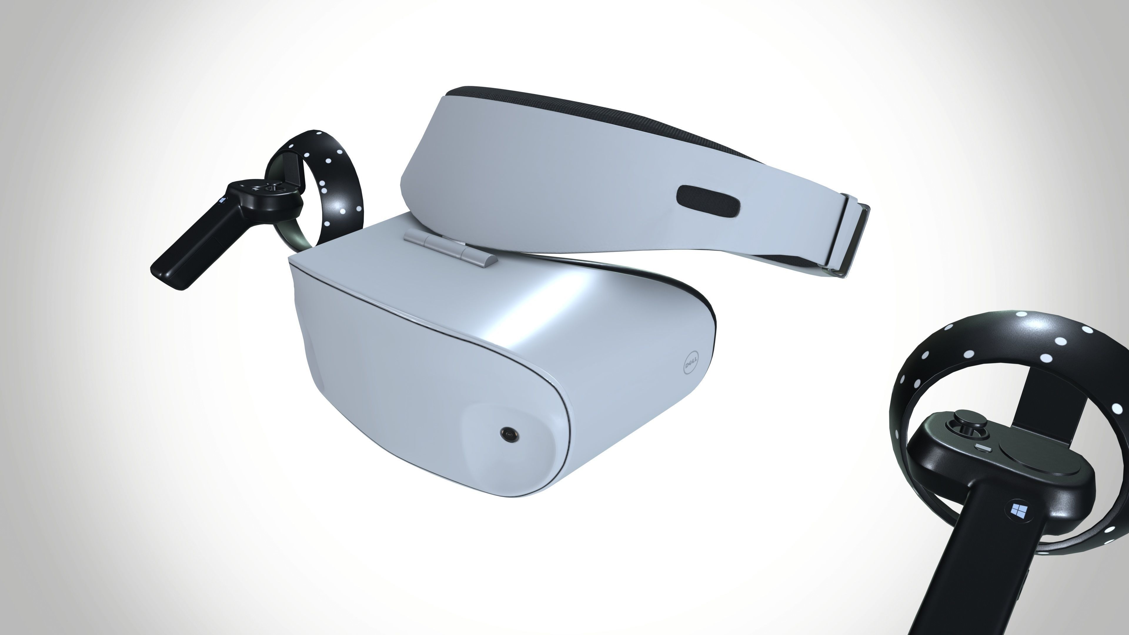 Dell Visor  Low-poly 3D model_9