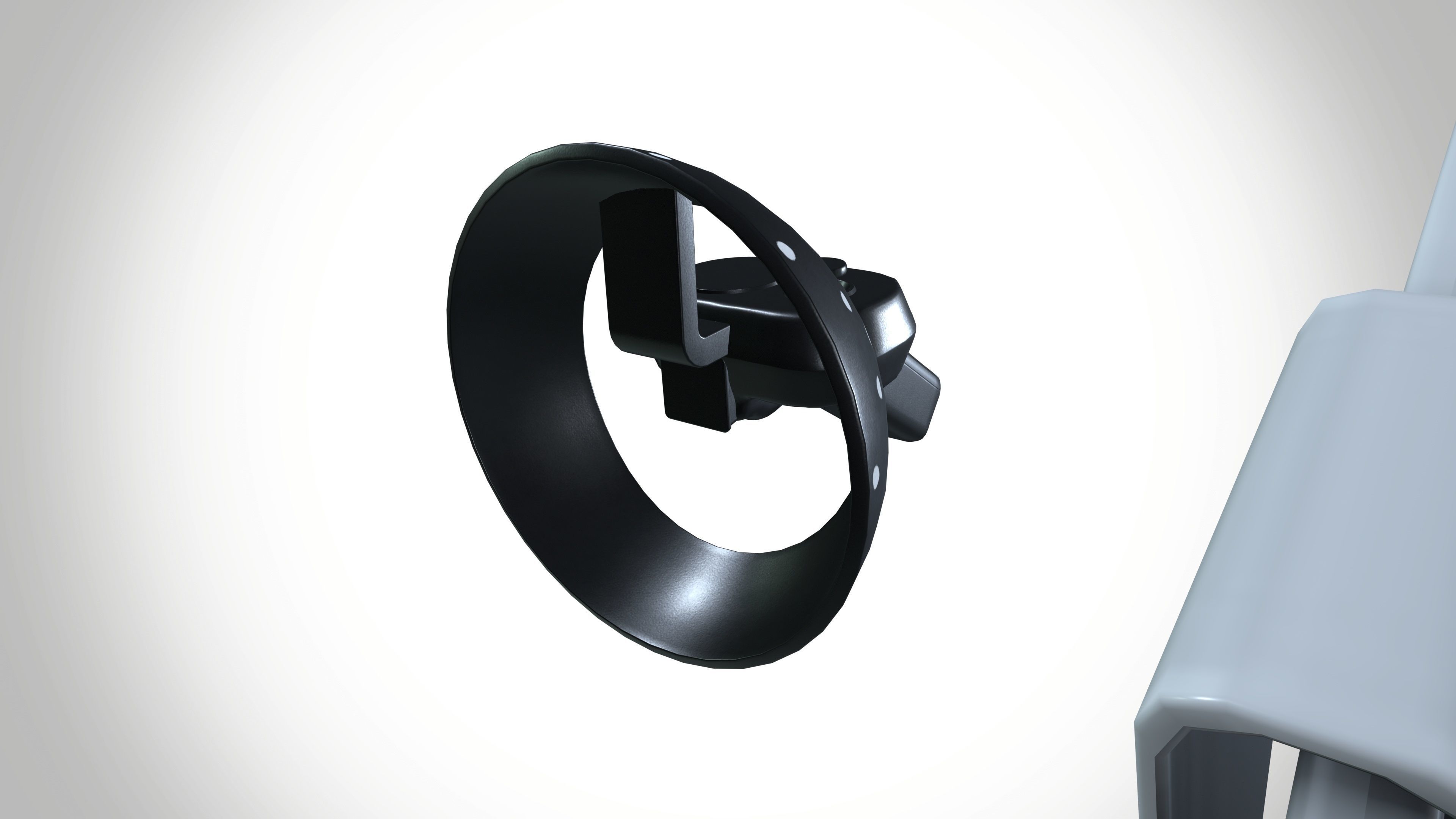 Dell Visor  Low-poly 3D model_5
