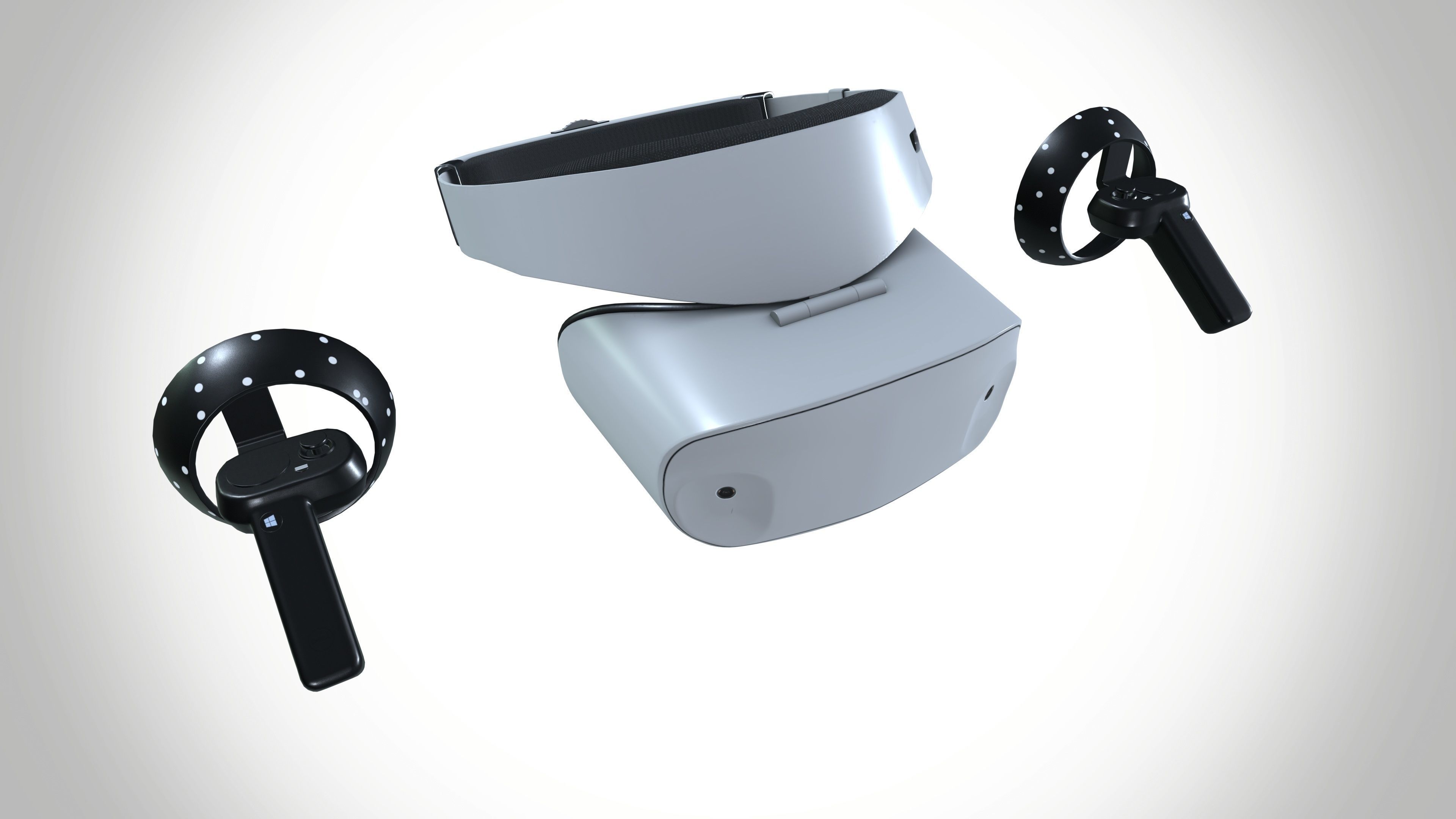 Dell Visor  Low-poly 3D model_2