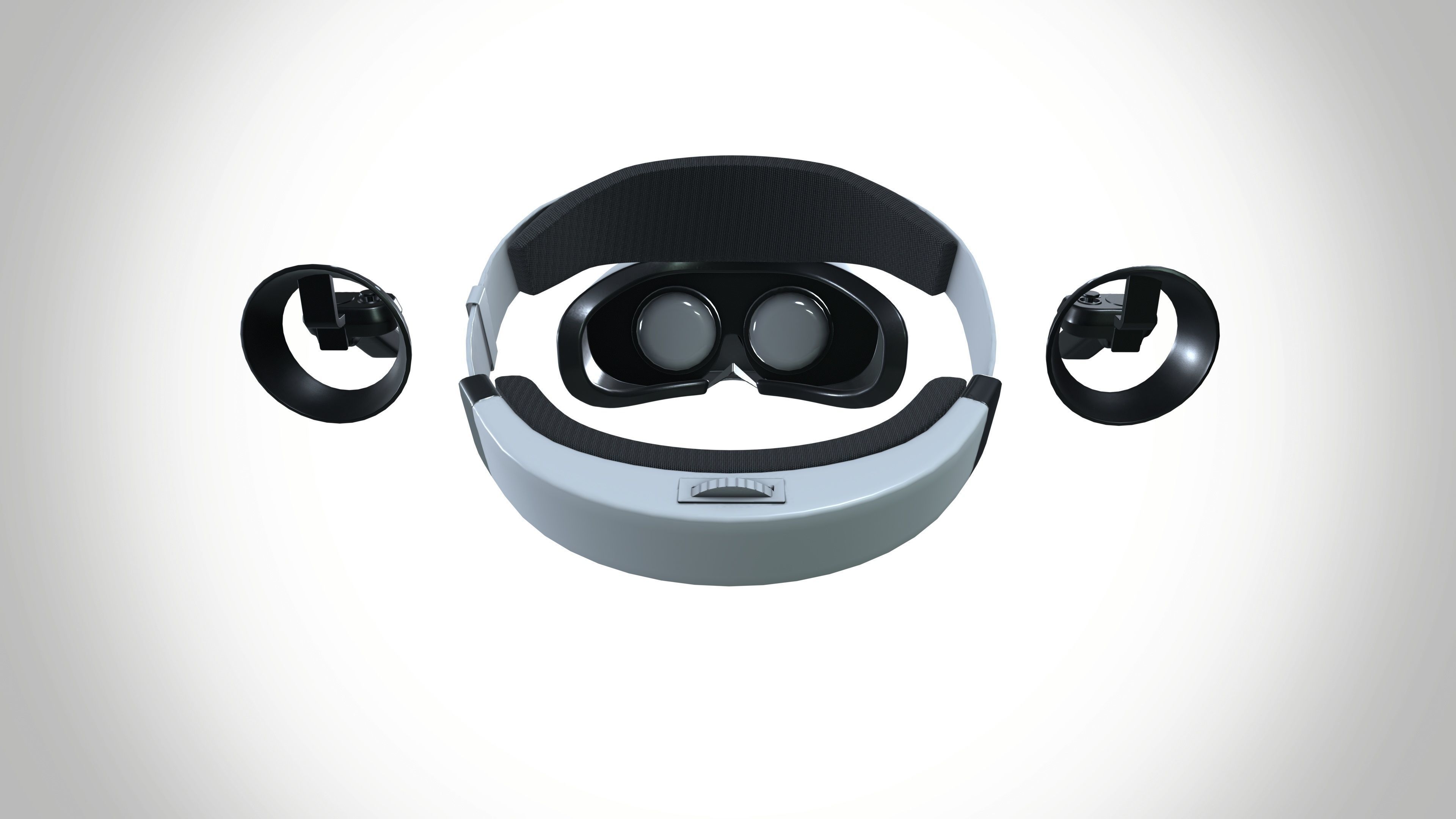 Dell Visor  Low-poly 3D model_3