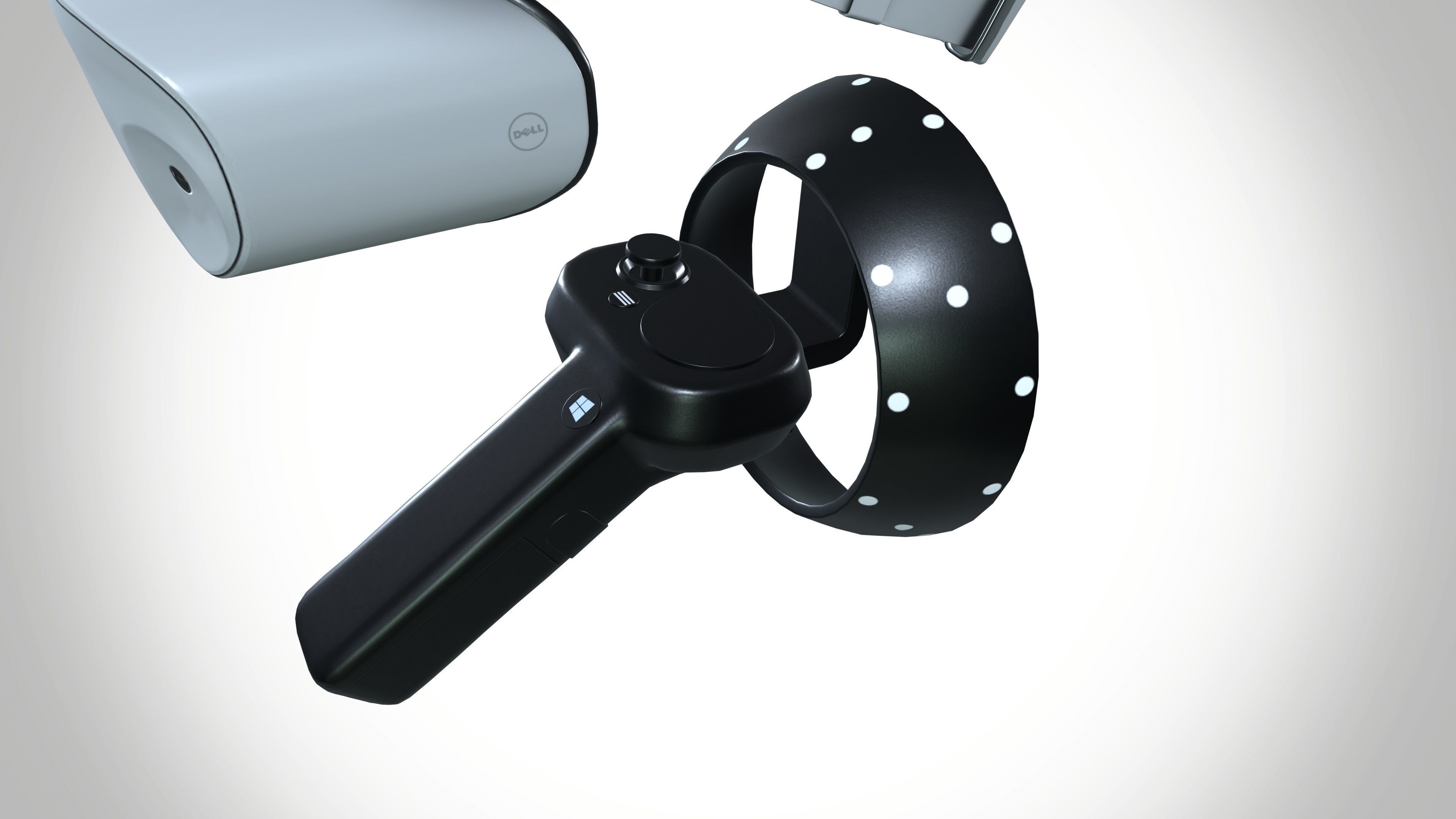 Dell Visor  Low-poly 3D model_4