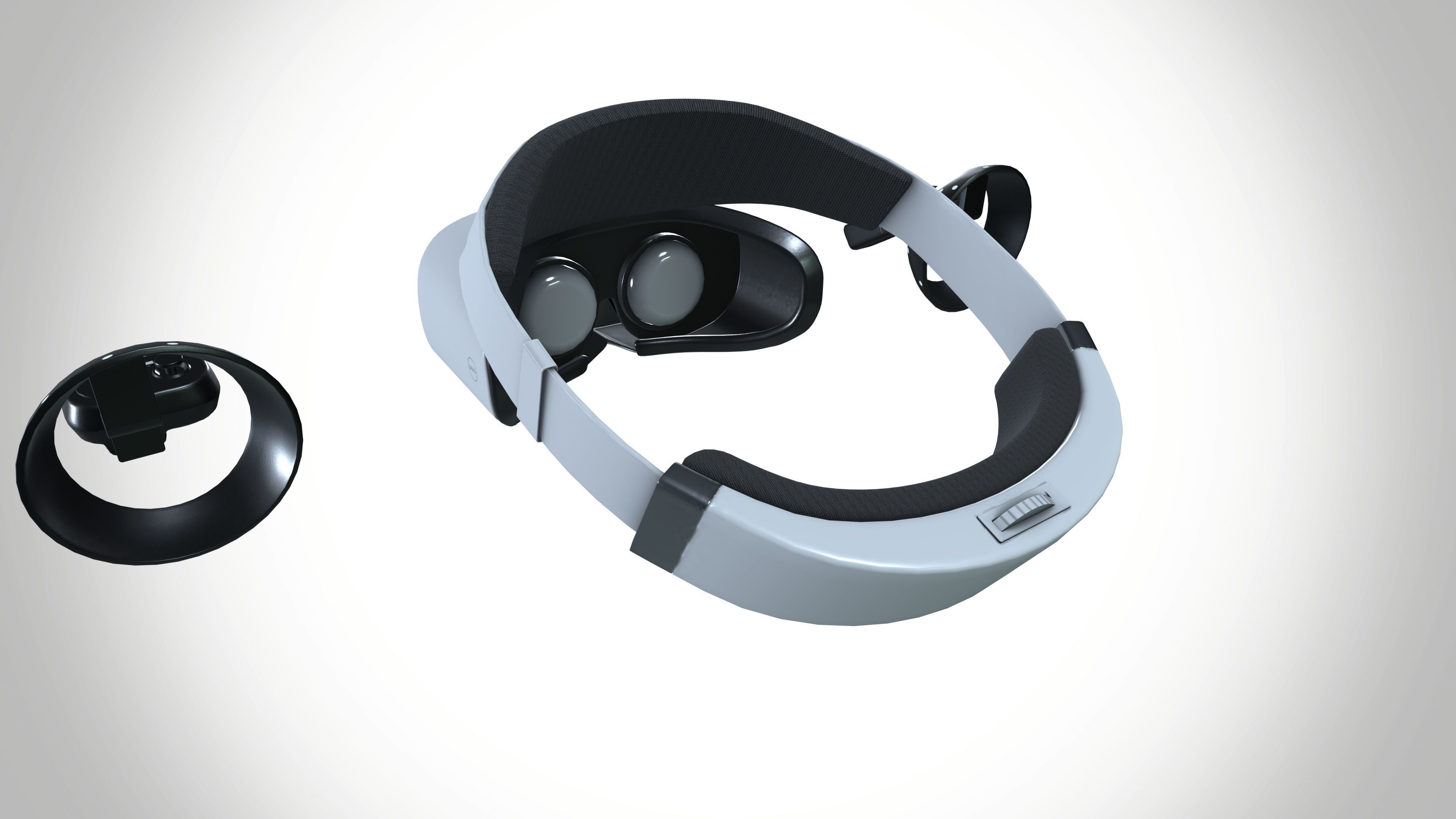 Dell Visor  Low-poly 3D model_8
