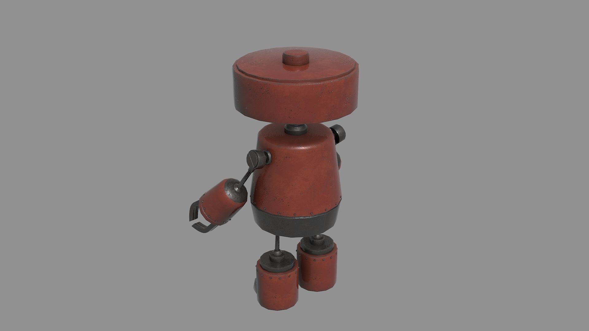 10 Cute Robots Low-poly 3D model_2