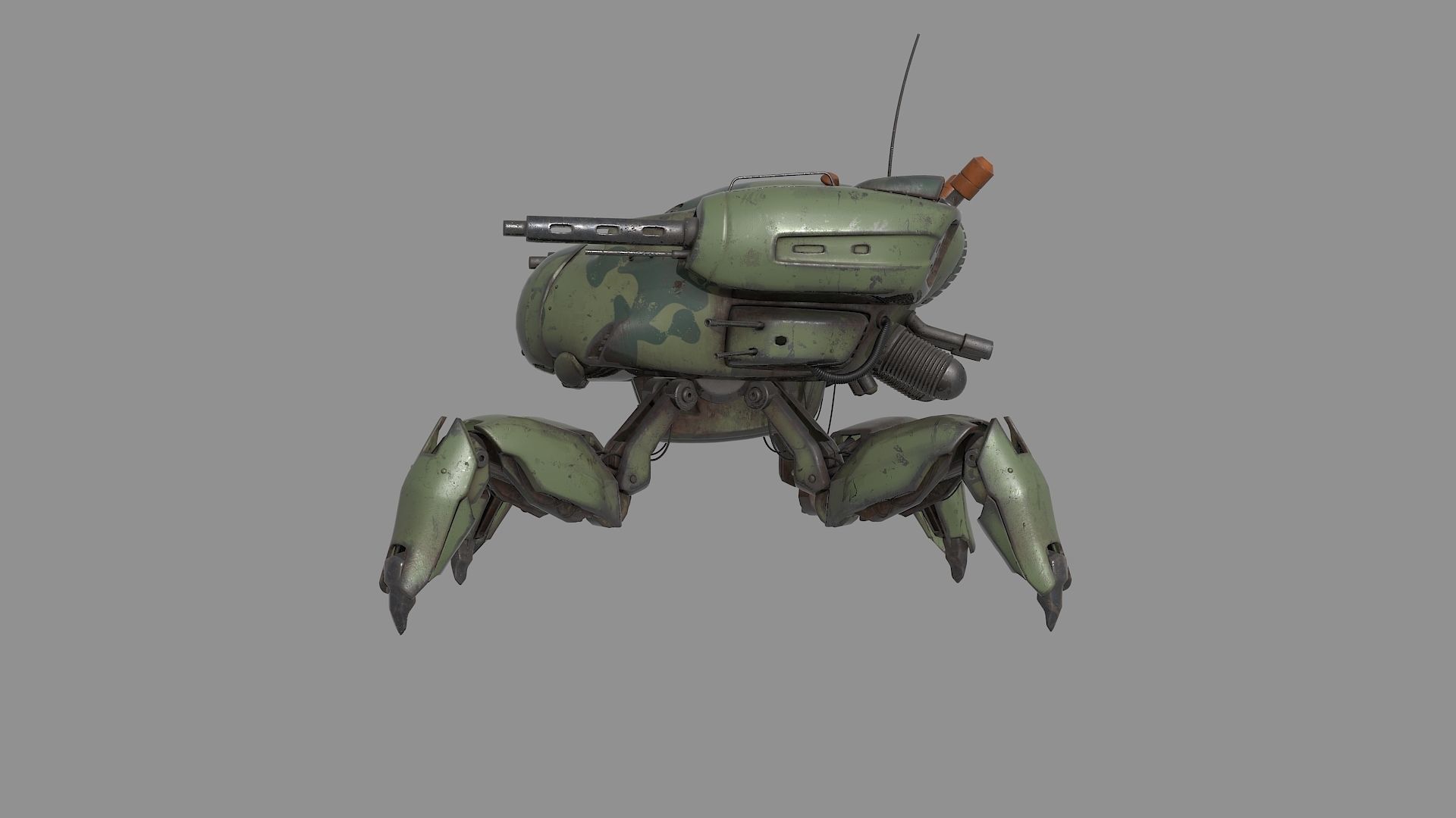 10 Cute Robots Low-poly 3D model_39