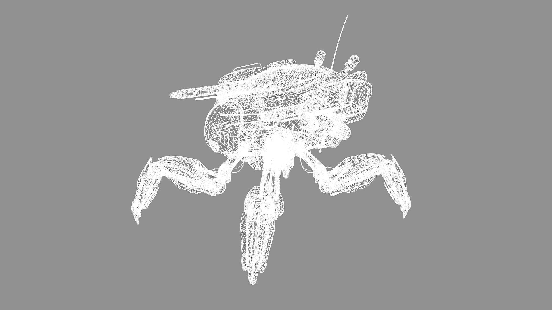 10 Cute Robots Low-poly 3D model_40