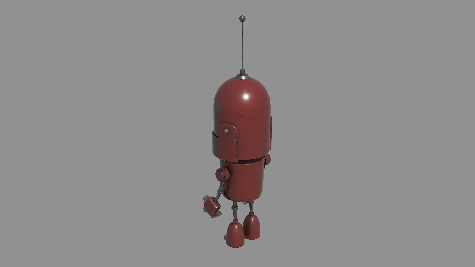 10 Cute Robots Low-poly 3D model_22
