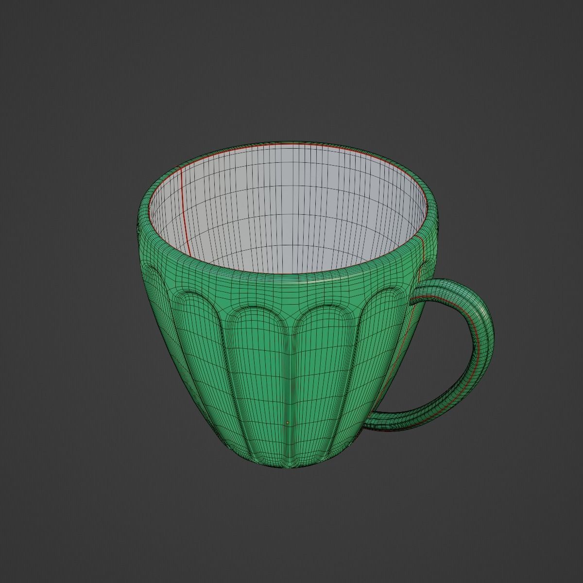 Tea Cup 02 3D model_11