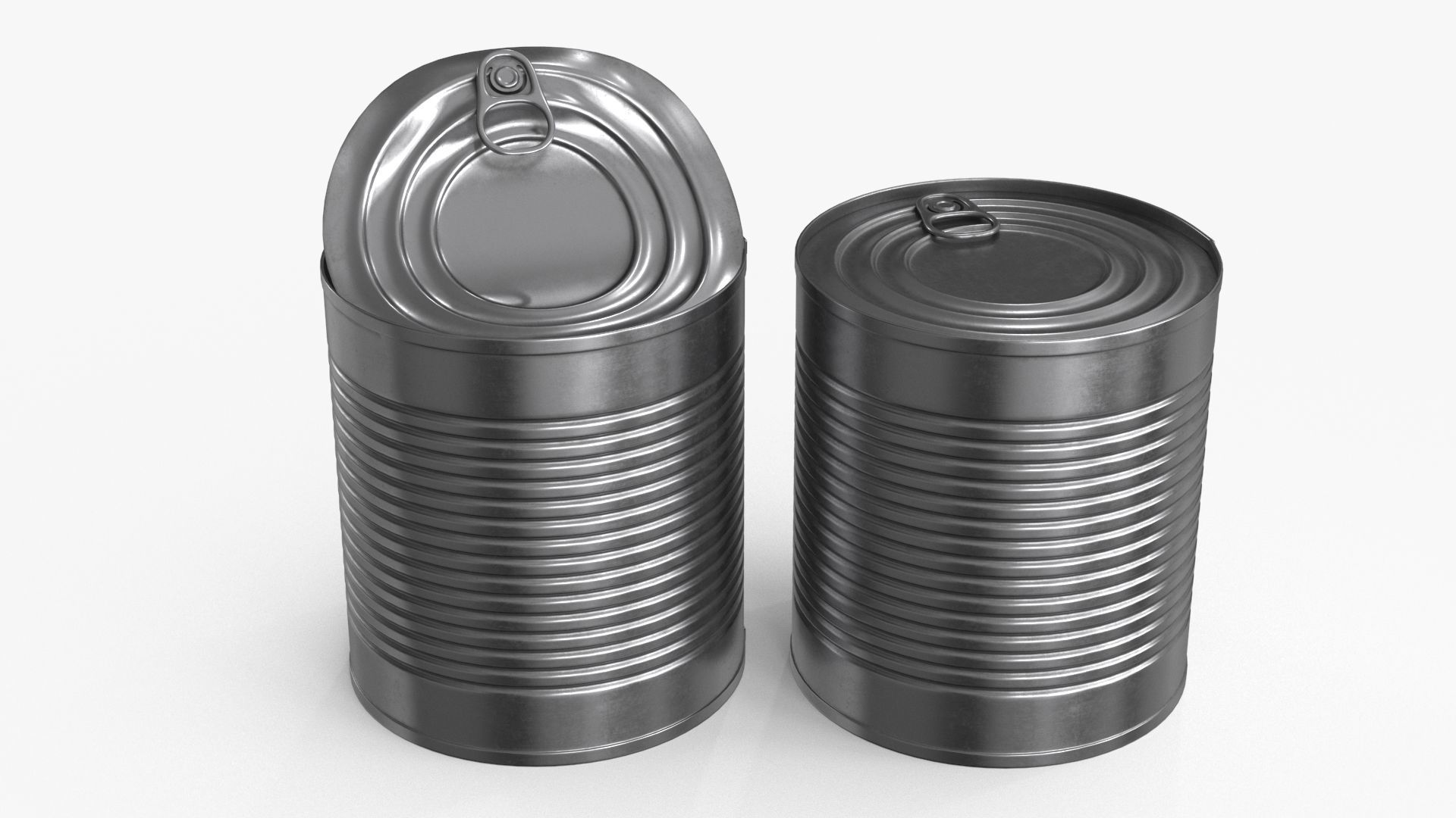 Tin Can v1 Low-poly 3D model_6