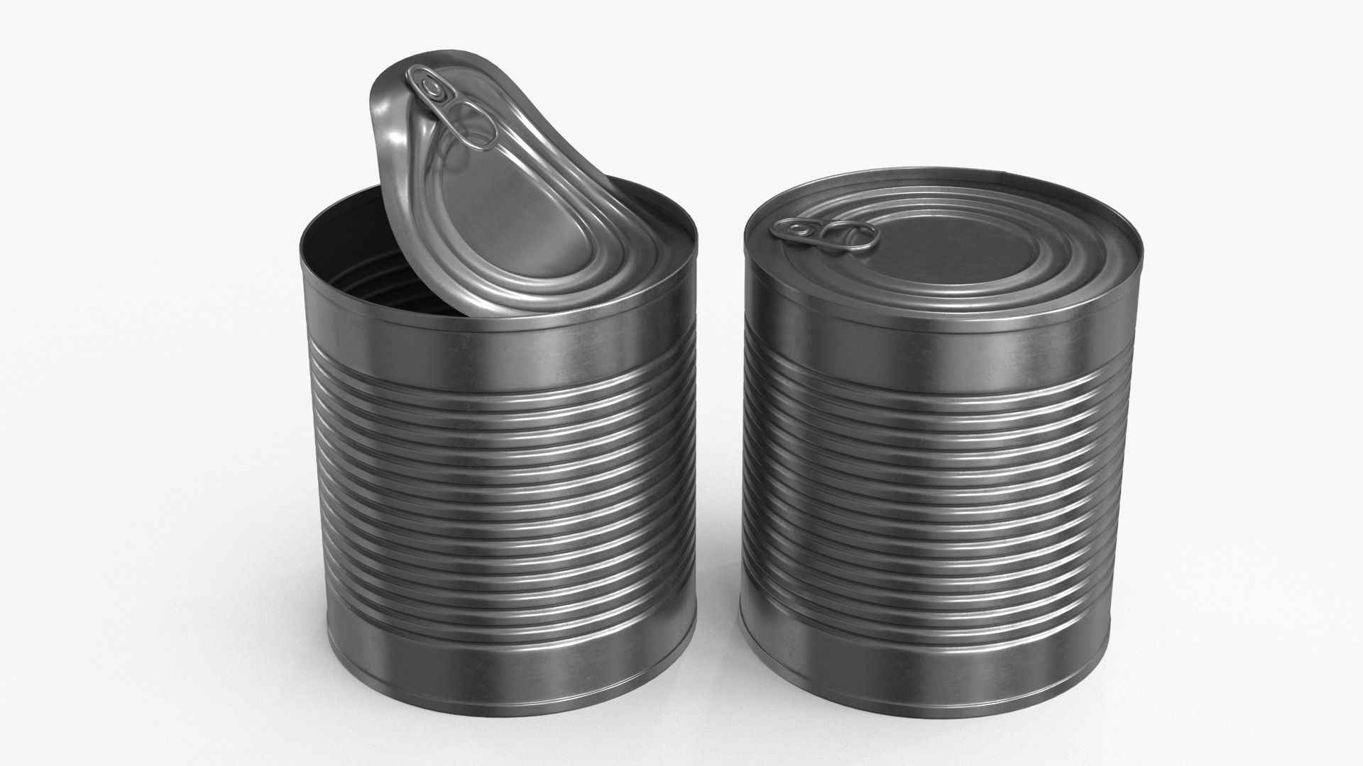 Tin Can v1 Low-poly 3D model_7
