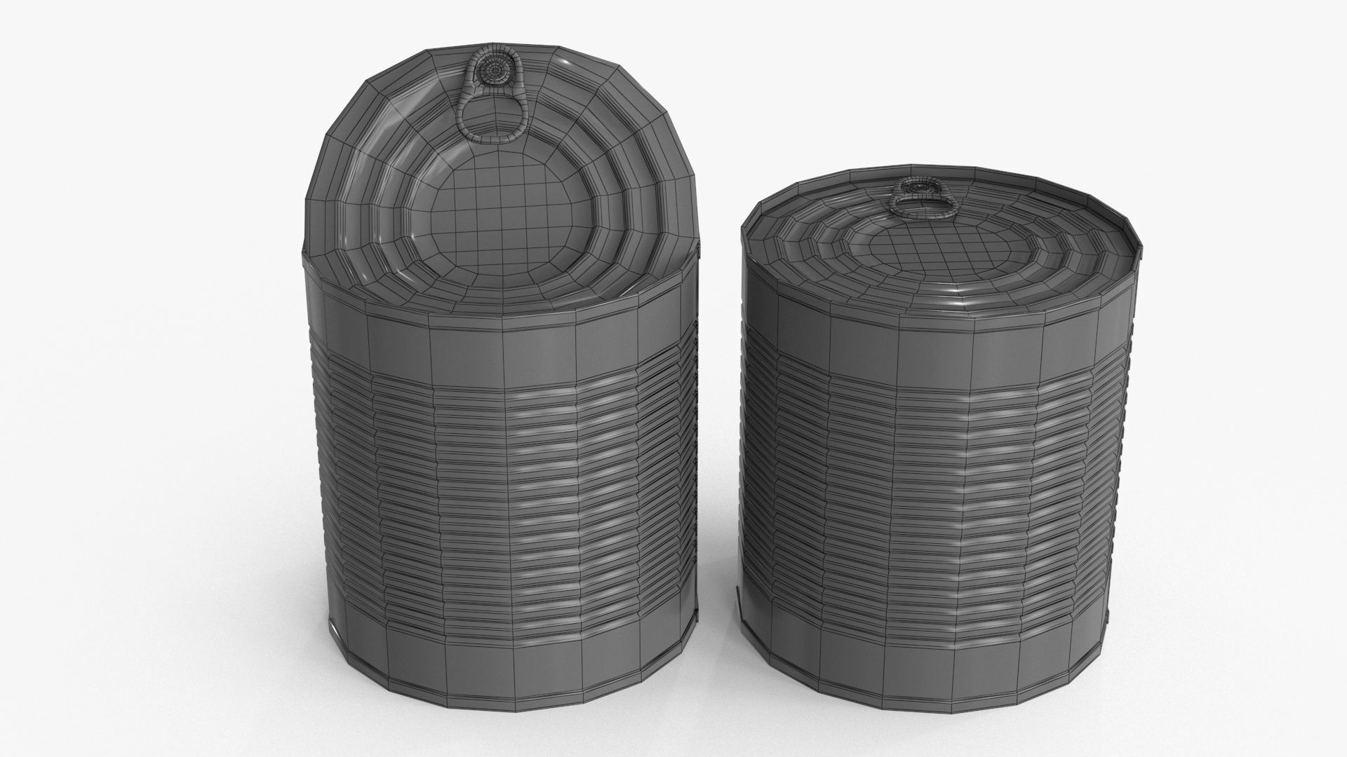Tin Can v1 Low-poly 3D model_13