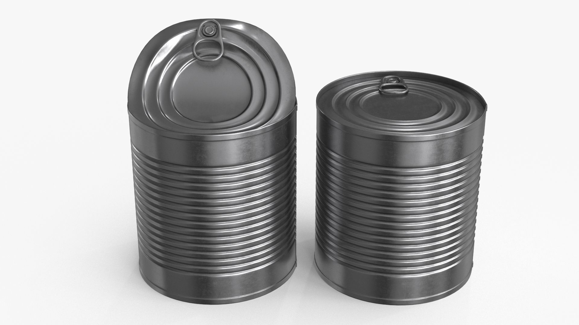 Tin Can v1 Low-poly 3D model_2