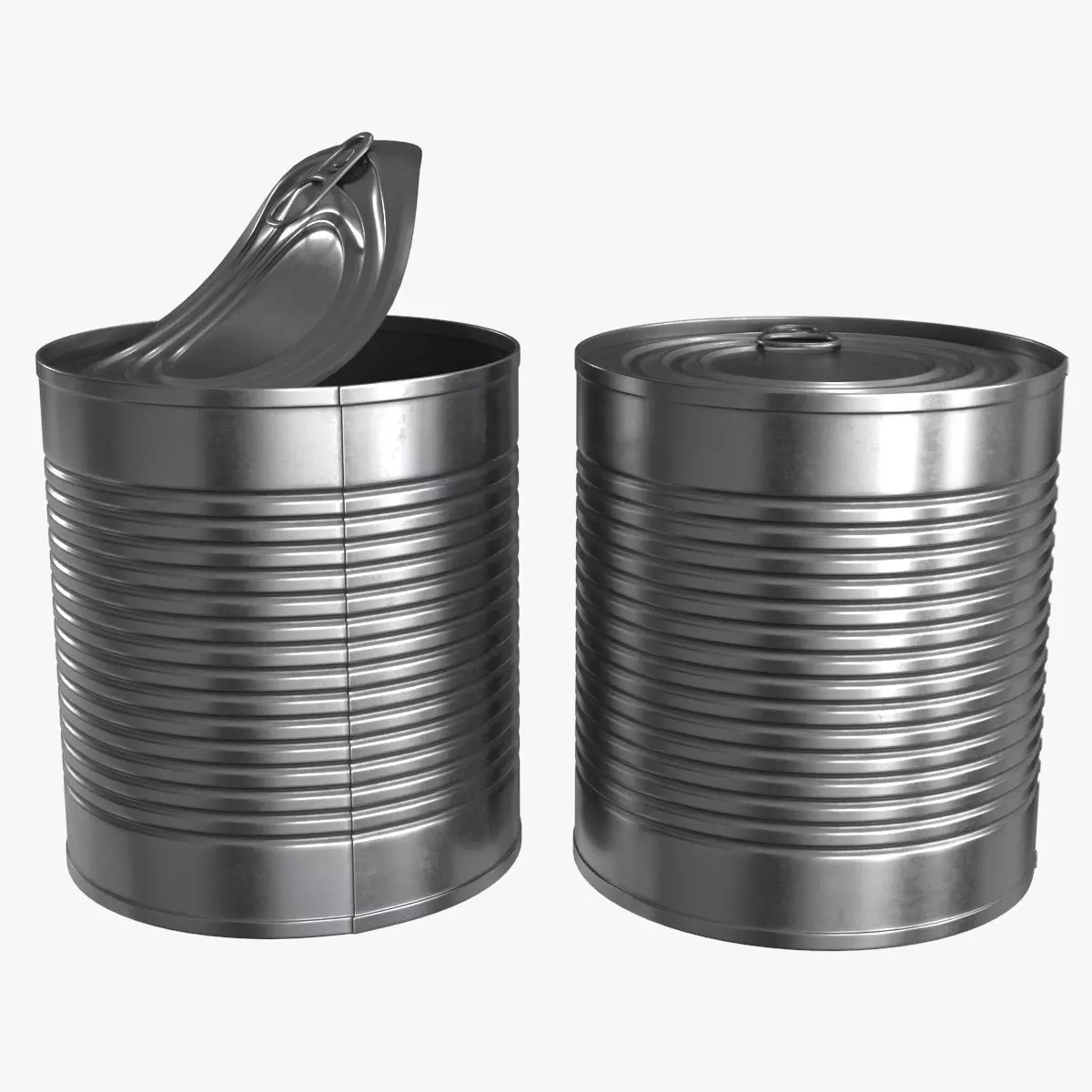 Tin Can v1 Low-poly 3D model_0