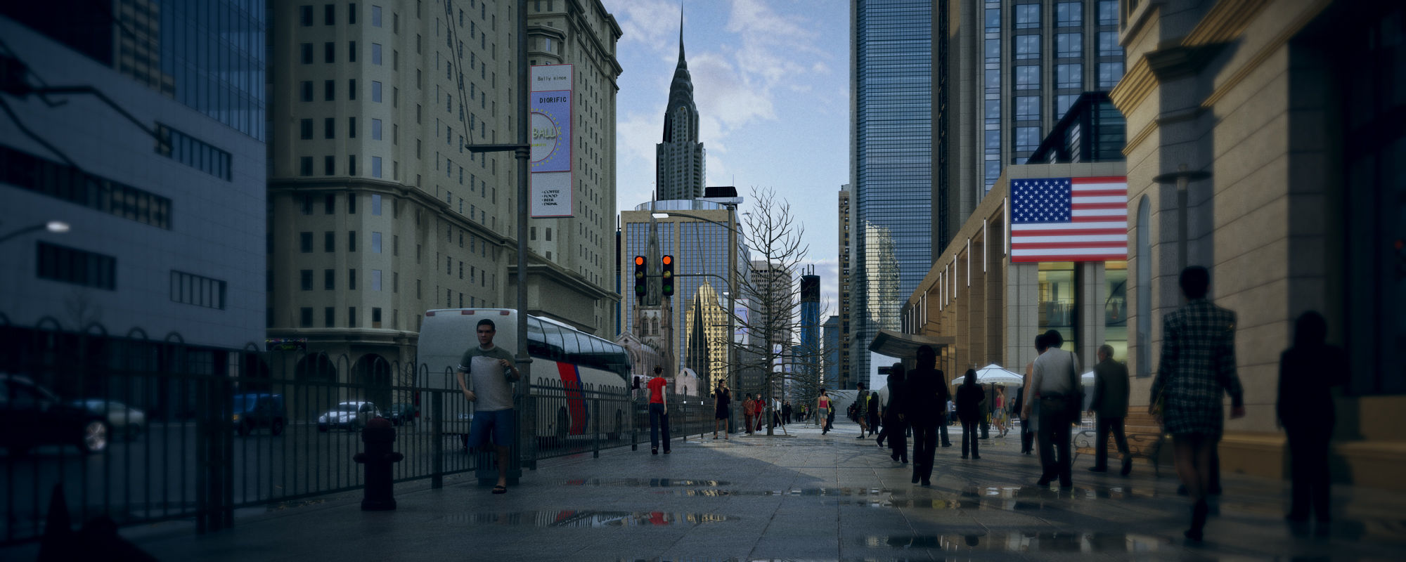 Wall Street 3D model_2